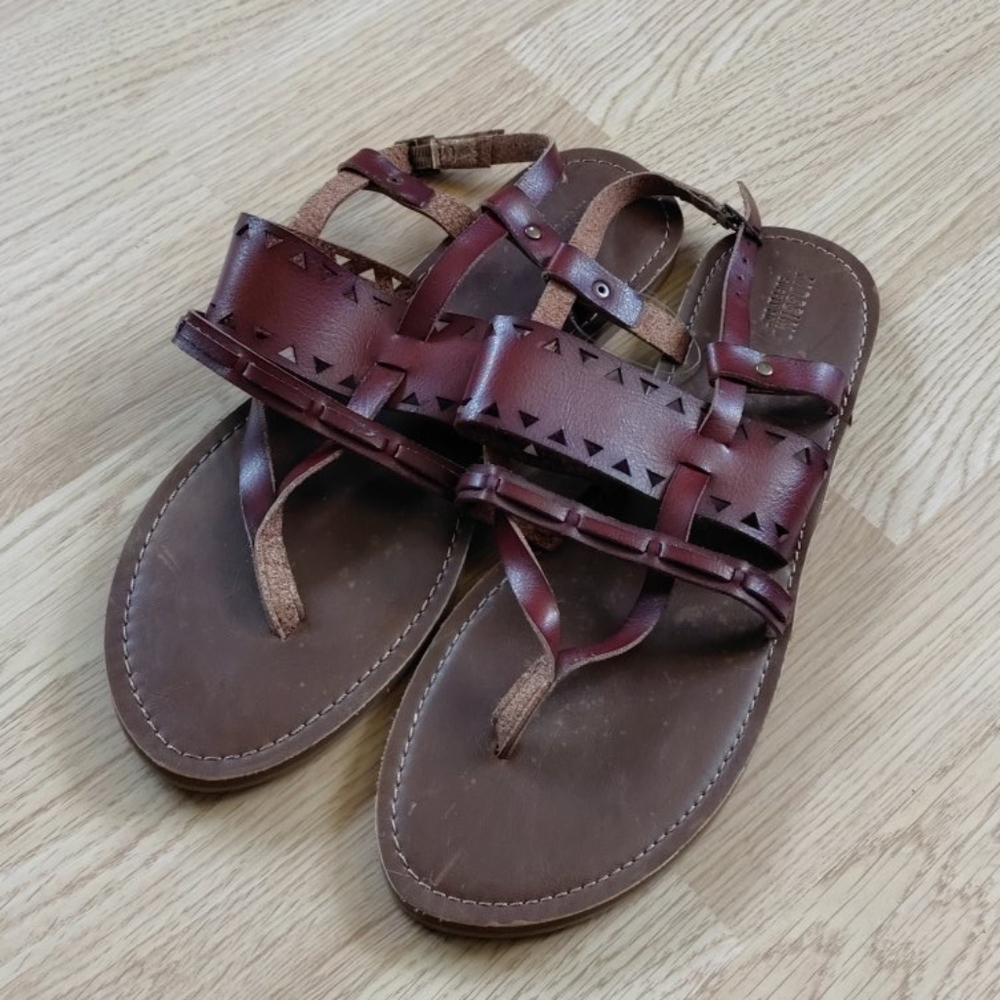 Mossimo Women’s Brown Gladiator Sandals Thong Style Size 11